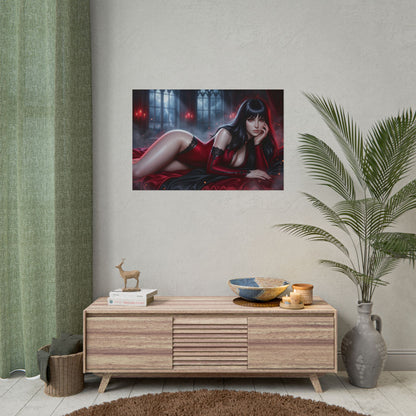 Vampirella Poster, Gothic Wall Art, Horror Print Decor, Room Decor