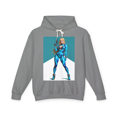 Худі Самус Аран | Худі з науково-фантастичною мисливицею | Пуловер з аніме-бронею