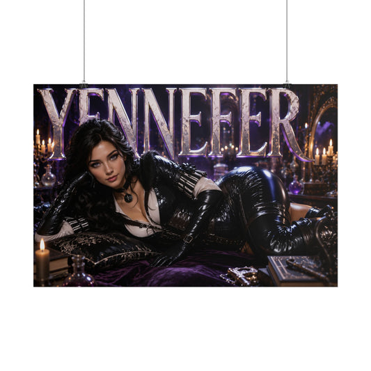 Yennefer of Vengerberg Poster The Witcher Gaming Wall Art Character Room Decor