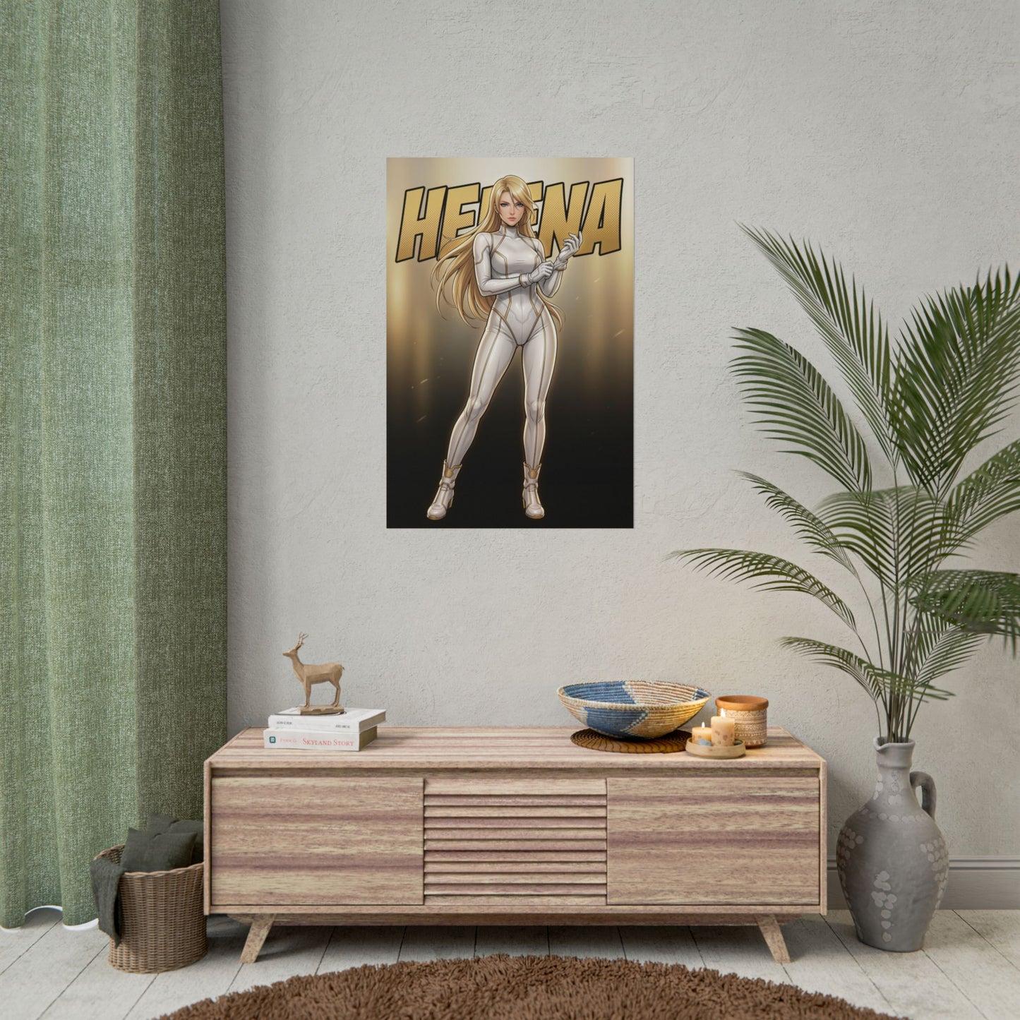 Helena Douglas Tekken Poster, Tekken Wall Art Print, Fighting Game Woman Decor, Gamer Room Wall Art, Gift