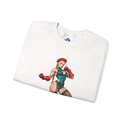 Біла толстовка Cammy, чохол Street Fighter Crewneck, ігровий одяг для бійців та фанатів