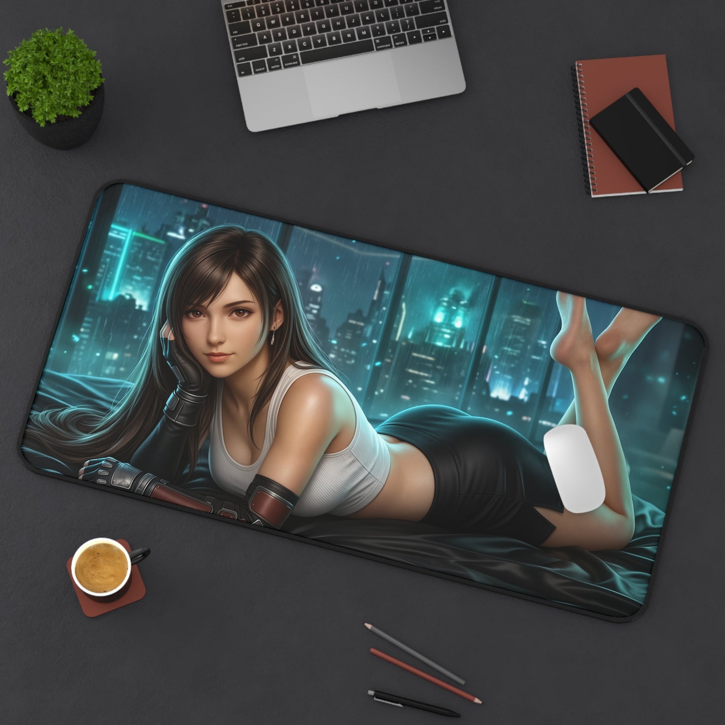 Final Fantasy Mouse Pad, Tifa Desk Mat, Anime Decor XXL