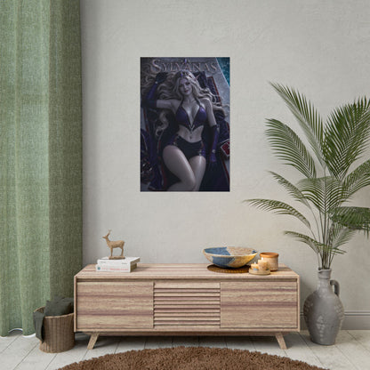 Sylvanas Character Poster Warcraft Fantasy Room Wall Decor Collectible Art