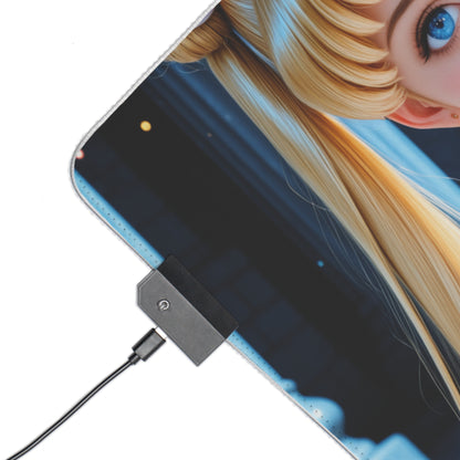 Килимок для столу Sailor Moon – світлодіодний RGB-підкладка, елегантна конфігурація дівчини з аніме Вайфу