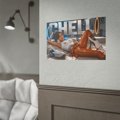 Chell Character Poster Portal Gamer Room Wall Art Collectible Decor