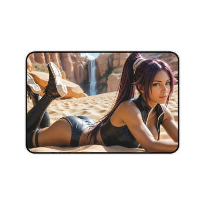 Килимок для миші Yoruichi Shihouin для ігор, килимок для столу Bleach, комплект аніме-дівчини-воїна