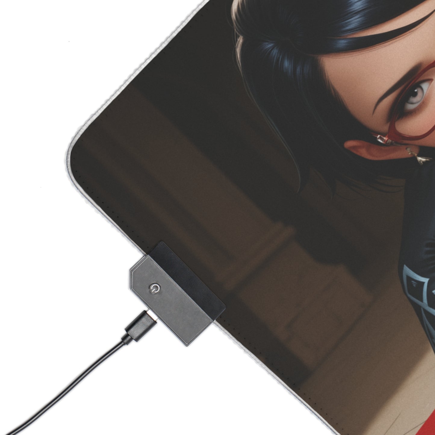 Килимок для столу Bayonetta – світлодіодний RGB-підкладка, ігровий комплект із зображенням дівчини з аніме Witch Waifu