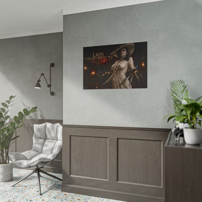 Gaming Wall Art Lady Dimitrescu Poster Game Room Decor Gamer Gift Art Print