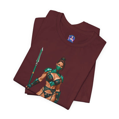 Jade T-Shirt | Mortal Kombat Grafik-T-Shirt für Gamer &amp; Anime-Fans | Krieger-Waifu-Shirt