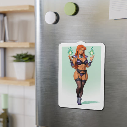 Starfire-Magnet – Kühlschrankmagnet mit Anime-Motiv aus Teen Titans, heiße Heldin als Deko