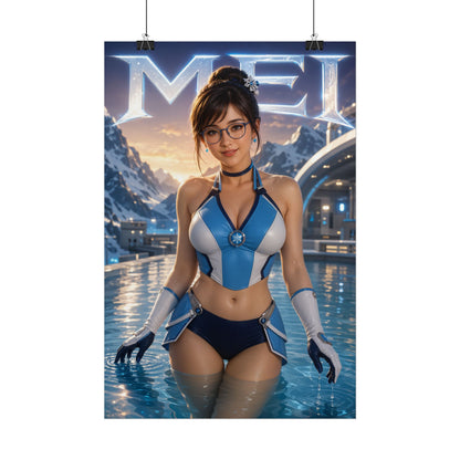 Gaming Wall Art Mei Overwatch Poster Bedroom Game Room Decor Art Print