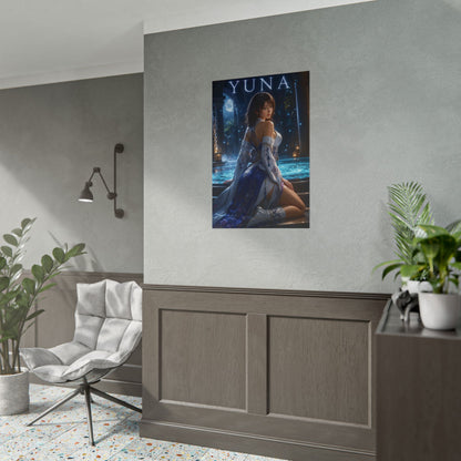 Yuna Poster, Final Fantasy X Wall Art, Fantasy Print, Gamer Decor