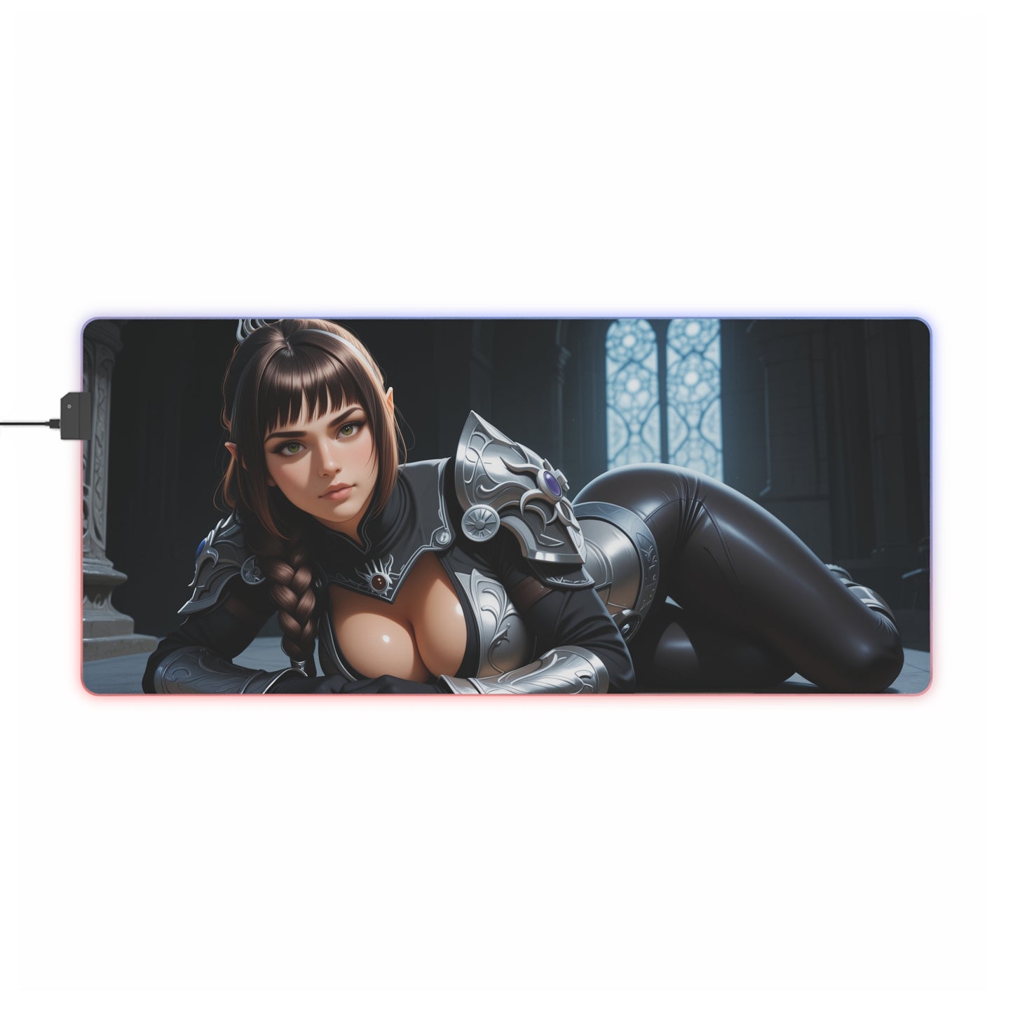 Килимок для столу Shadowheart – світлодіодний RGB-підсвітка, ігровий комплект для дівчат з аніме Waifu