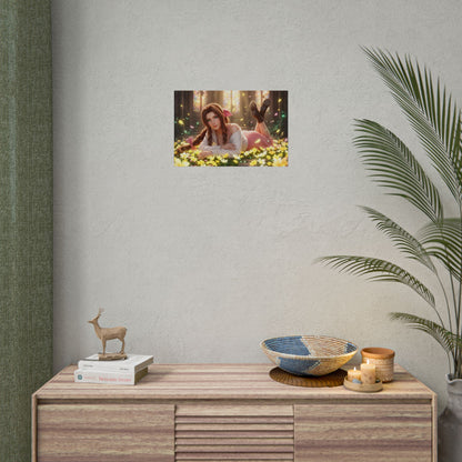 Aerith Final Fantasy Poster, Anime Wall Art, Gaming Print, Room Decor