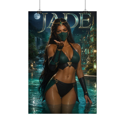Jade Mortal Kombat Gaming Poster Wall Art Gamer Room Decor Collectible Print