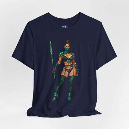 Jade T-Shirt | Mortal Kombat Grafik-T-Shirt für Gamer &amp; Anime-Fans | Krieger-Waifu-Shirt