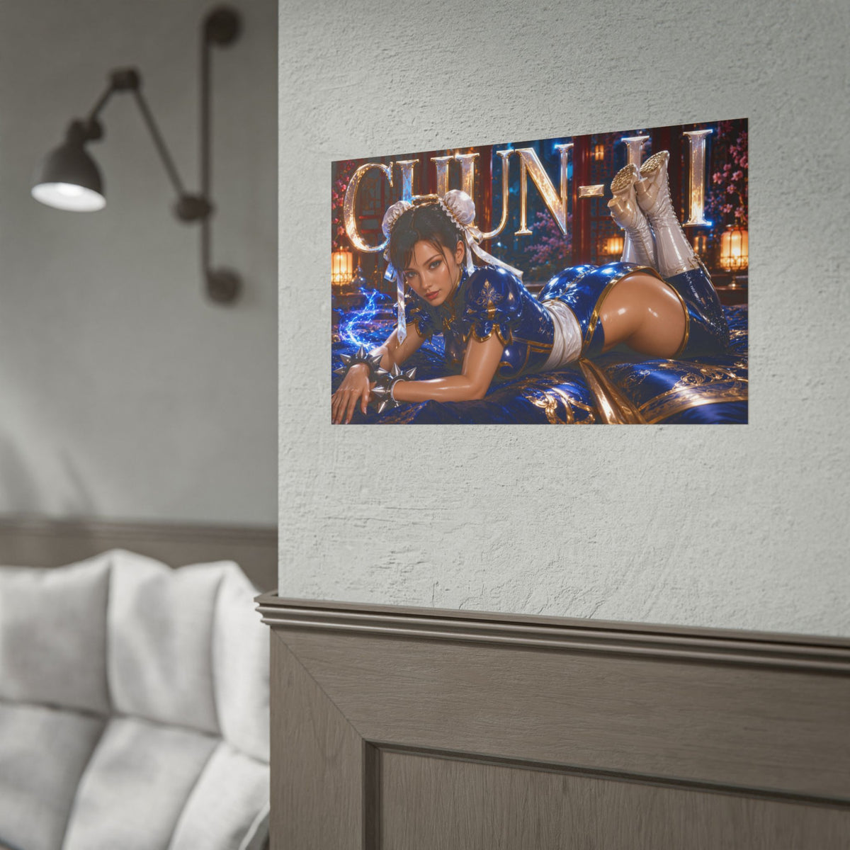 Chun Li Street Fighter Poster Gaming Wall Art Gamer Room Decor Collectible Print