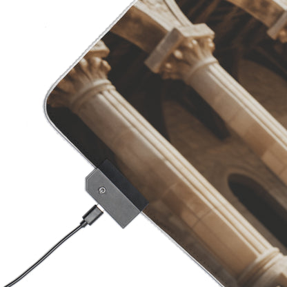 2B Nier Automata Schreibtischunterlage – LED RGB-Pad, Waifu Anime Girl Gaming-Setup