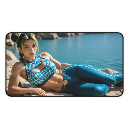 Килимок для столу Jolyne Cujoh, килимок для миші JoJo, декор для ігрового столу з аніме-героїнею