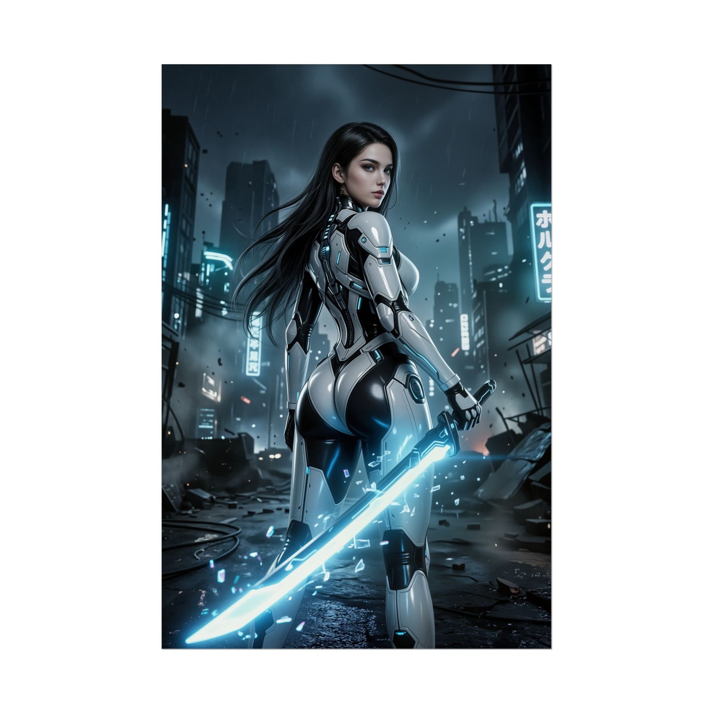 EVE Stellar Blade Gaming Poster, Sci Fi Character Wall Art, Futuristic Woman Print, Gamer Room Decor, Game Gift