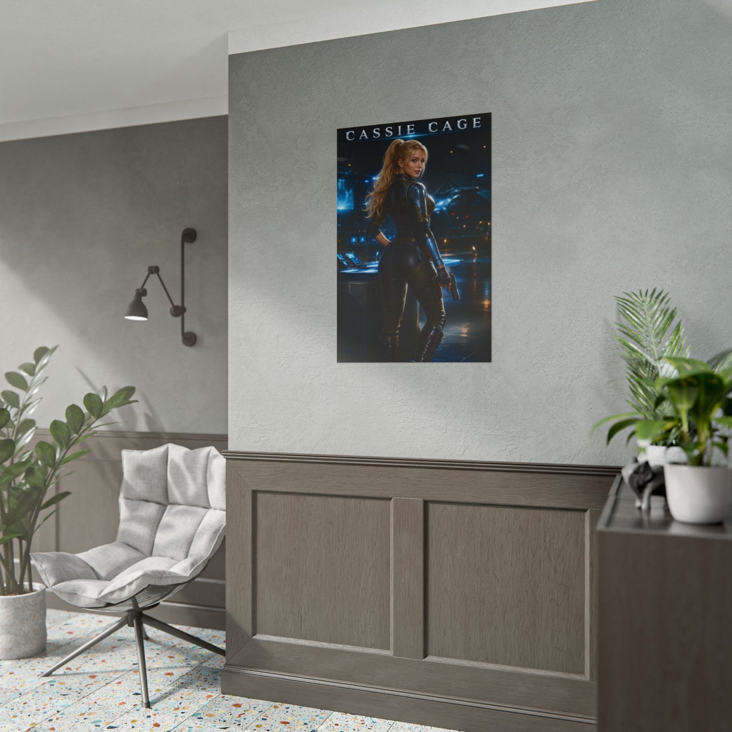 Cassie Cage Mortal Kombat Poster MK Gaming Wall Art Print
