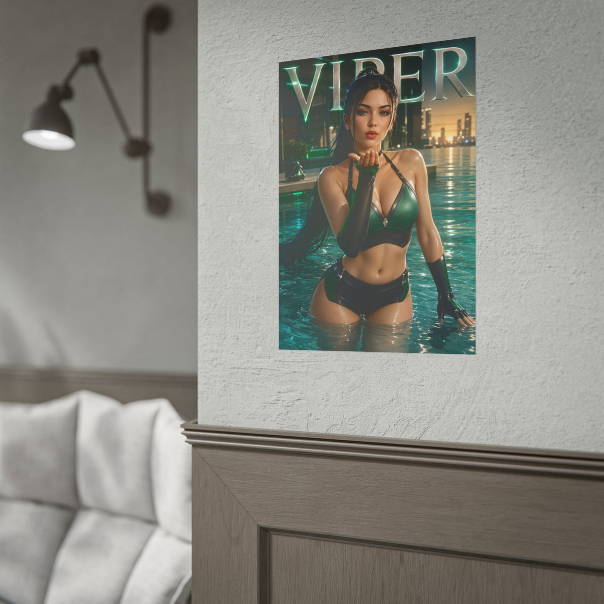 Gaming Wall Art Viper Valorant Poster Bedroom Game Room Decor Art Print
