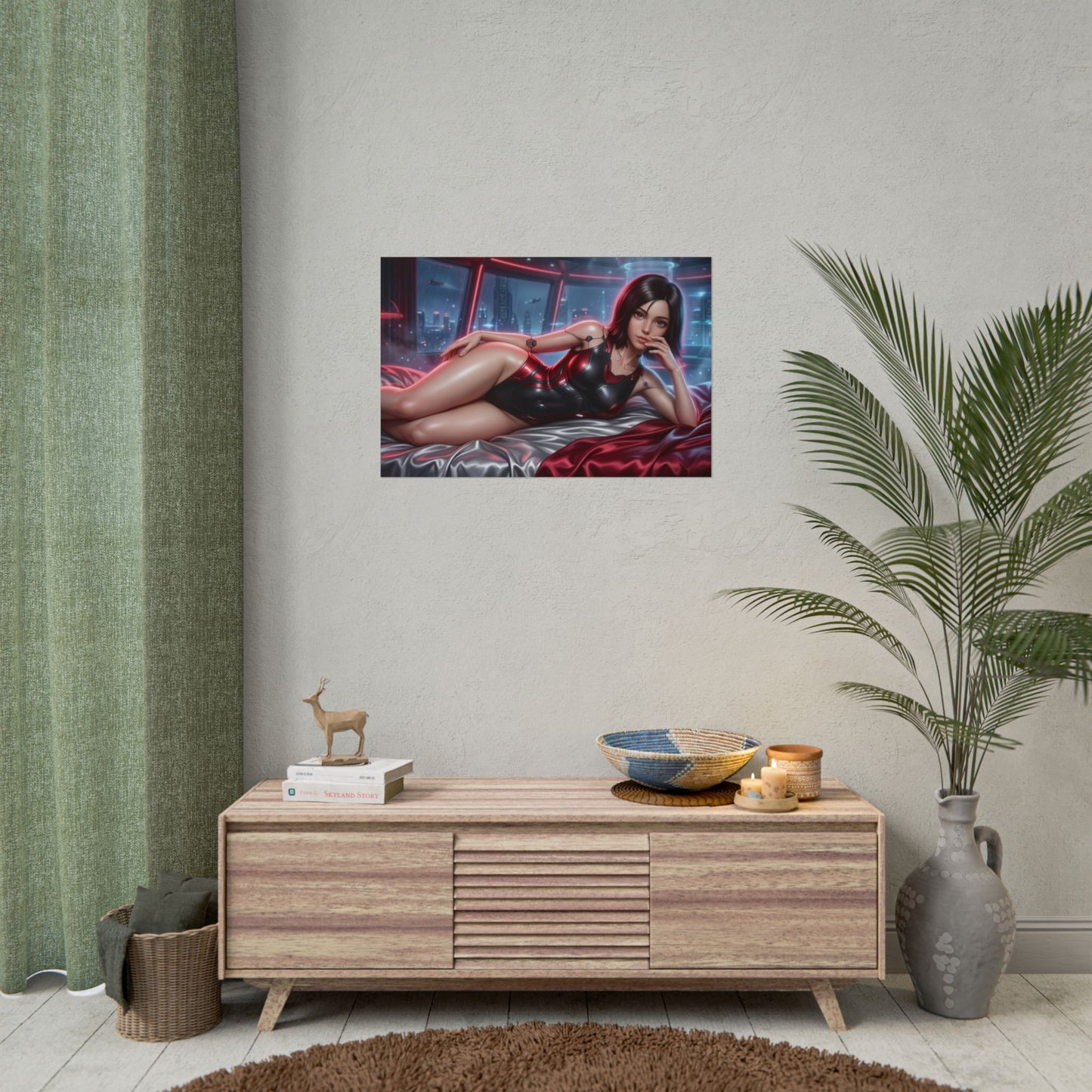 Alita Battle Angel Poster, Anime Wall Art, Sci Fi Poster Decor