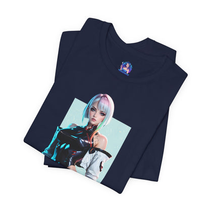 Lucy Edgerunners T-Shirt | Cyberpunk-Anime-Shirt für Gamer und Otaku-Fans | Neon-Waifu-Shirt