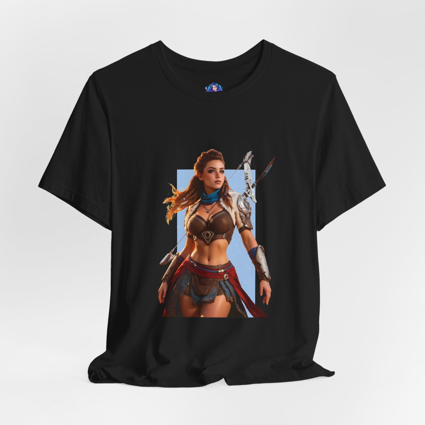 Aloy-T-Shirt | Horizon-Heldin-Shirt für Gamer &amp; Anime-Fans | Tapfere Jägerin-Shirt