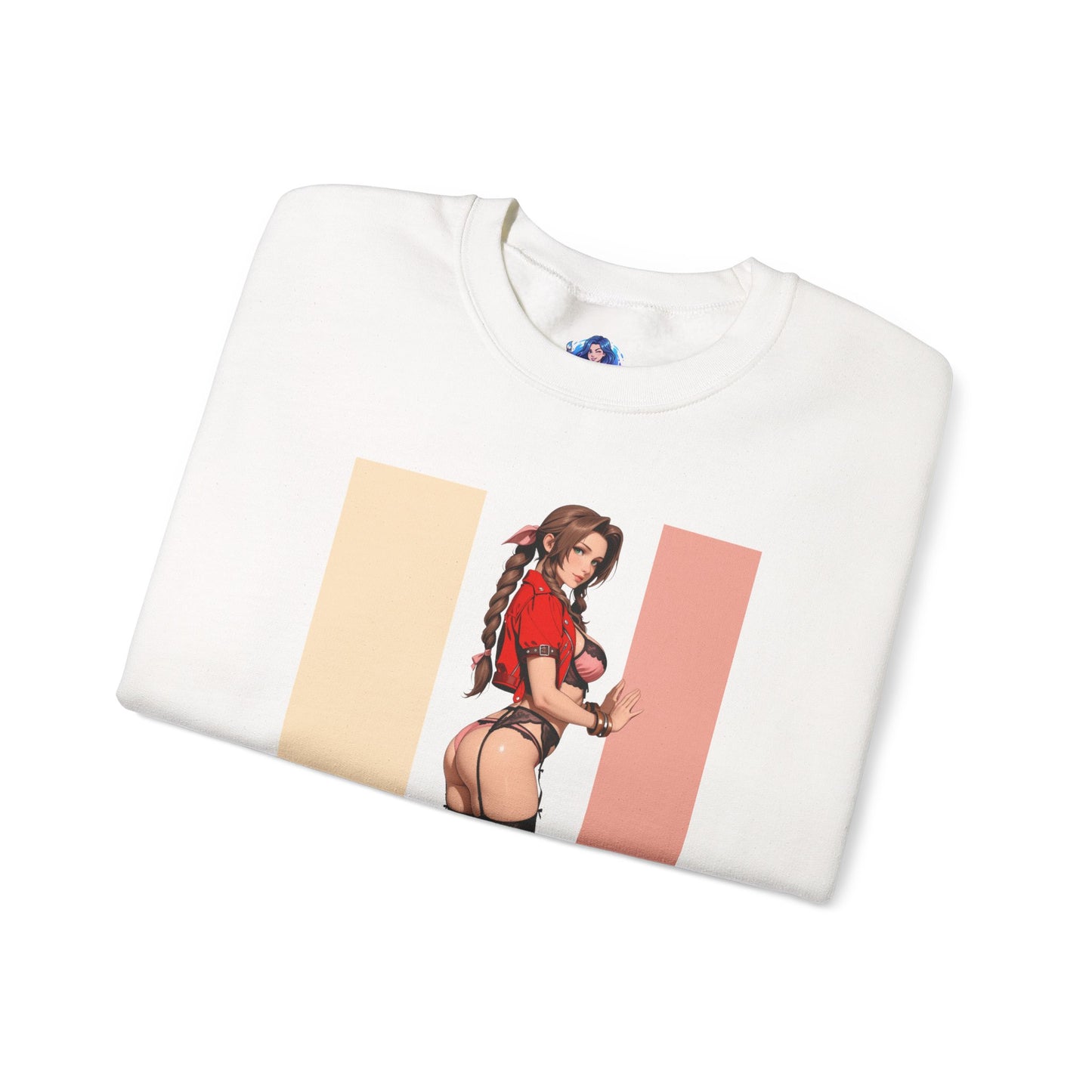 Aerith Gainsborough Sweatshirt, Final Fantasy Rundhalsausschnitt, Gemütliche Gaming-Kleidung für Fans