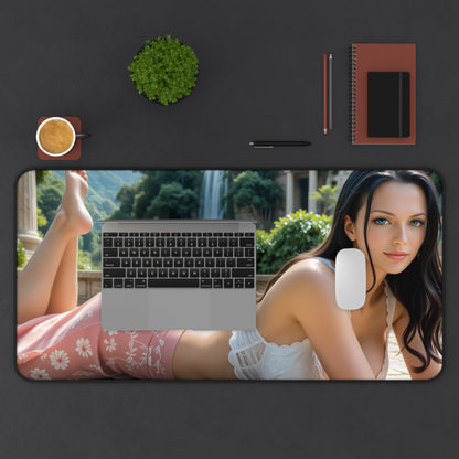 Gaming-Mauspad – Schreibtischunterlage Nico Robin, One Piece Anime-Mädchen, elegantes Schreibtisch-Setup