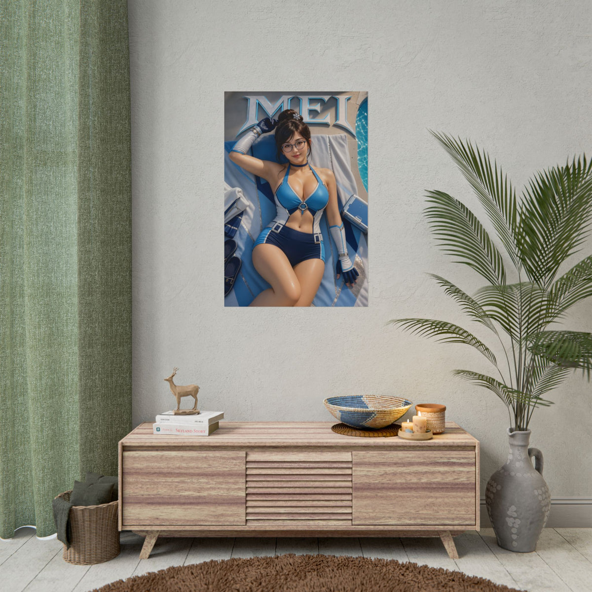 Mei Overwatch Gaming Poster Wall Art Gamer Room Decor Collectible Print