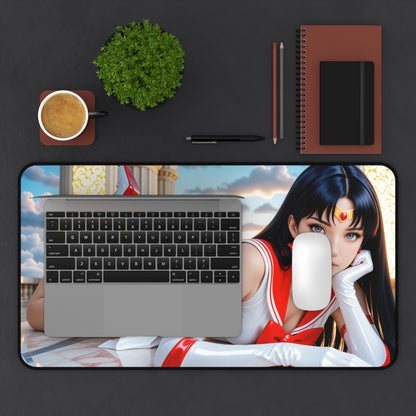 Килимок для столу Sailor Mars, килимок для миші Sailor Moon, декор для ігрового столу з аніме-героїнею