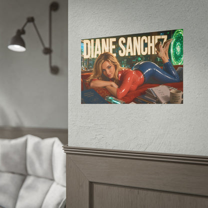 Diane Sanchez Character Poster Rick and Morty Wall Decor Collectible Art Print