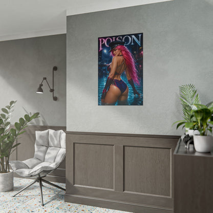 Poison Street Fighter Gaming Poster Wall Art Gamer Room Decor Collectible Print