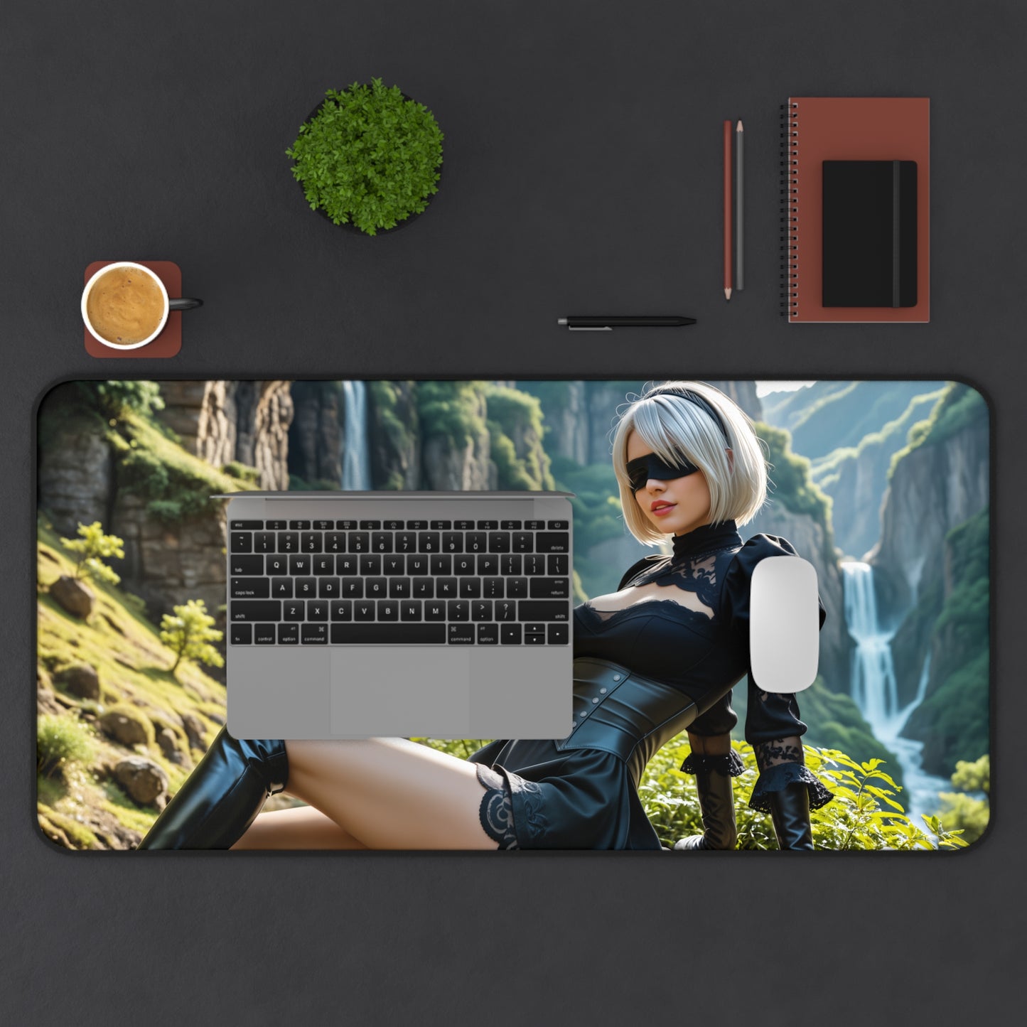 Килимок для столу 2B, ігровий килимок для миші Nier Automata, налаштування столу для дівчини з науково-фантастичним дизайном на Android