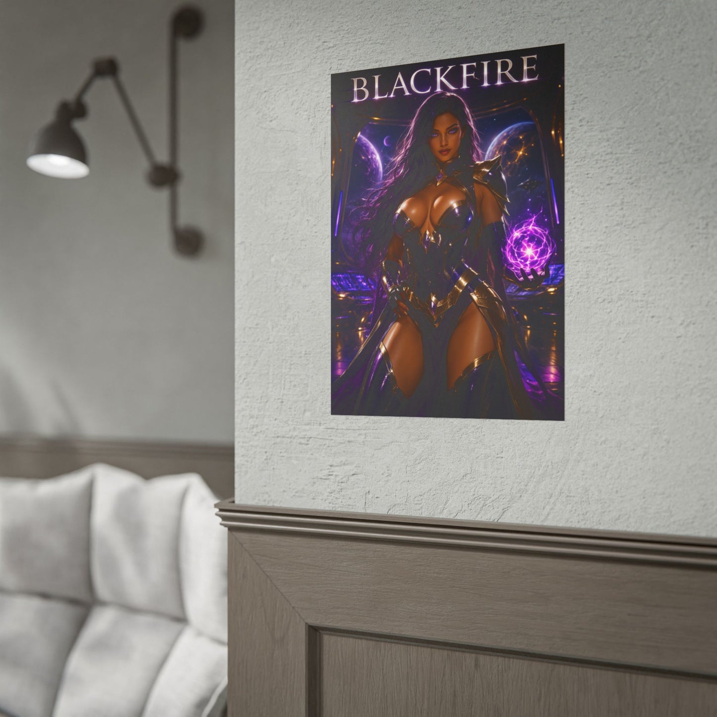 Blackfire DC Comics Teen Titans Poster Superhero Wall Art Print