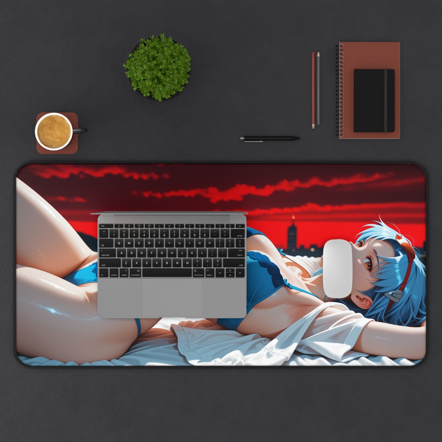 Килимок для столу Rei Ayanami, килимок для миші з аніме-дівчини Євангеліон, налаштування ігрового столу Mecha