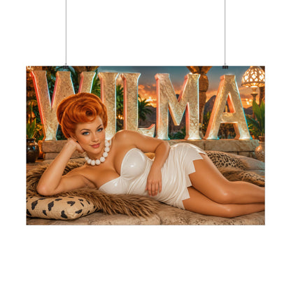 Wilma Flintstone The Flintstones Retro Poster Cartoon Wall Art Room Decor