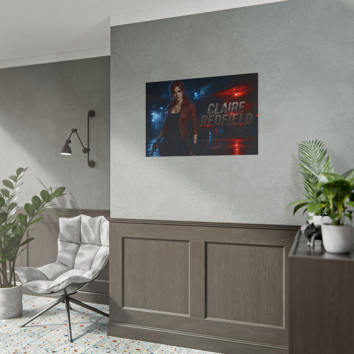 Claire Redfield Character Wall Art Gaming Poster Office Room Decor Gift