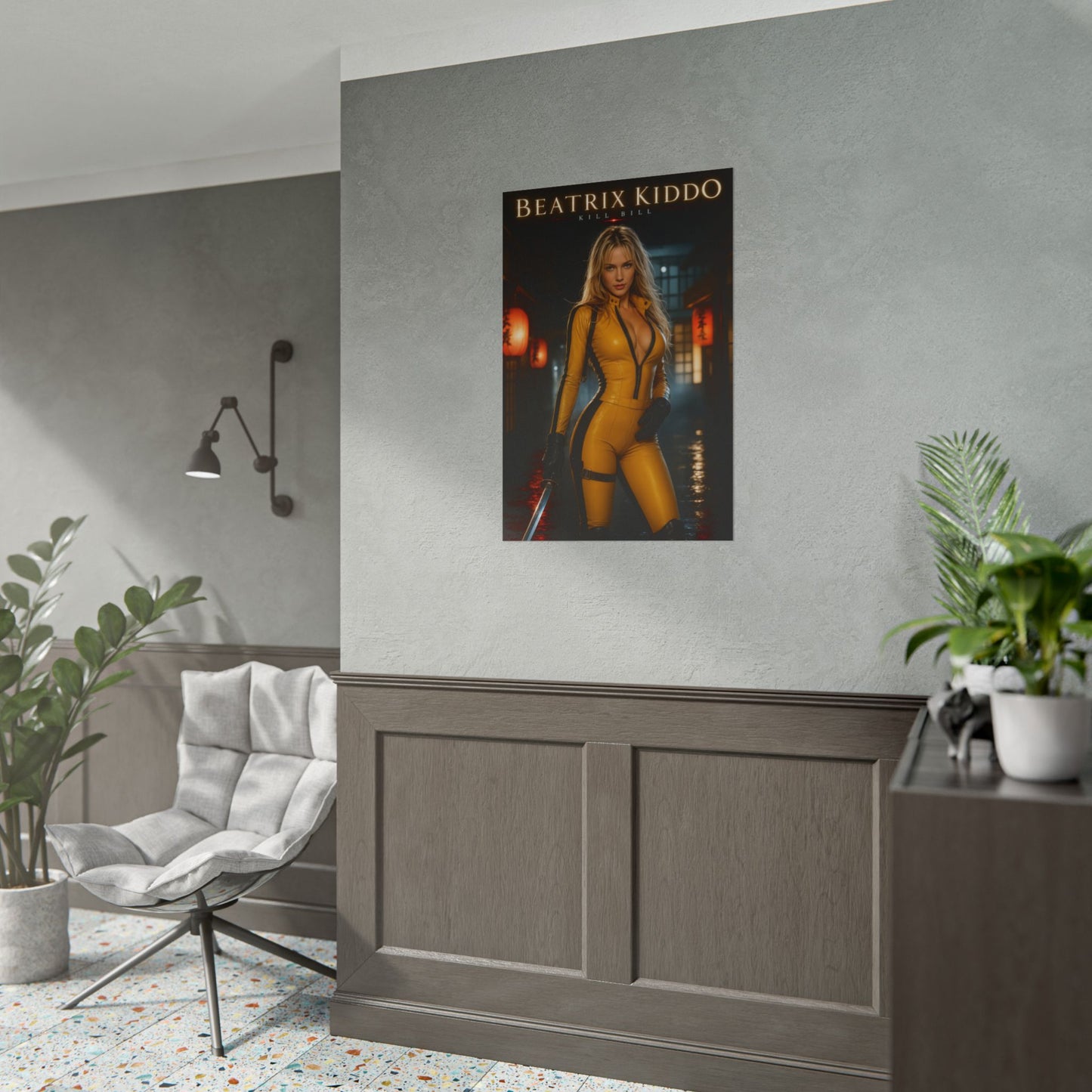 Beatrix Kiddo Poster, Kill Bill Wall Art, Action Movie Print Decor