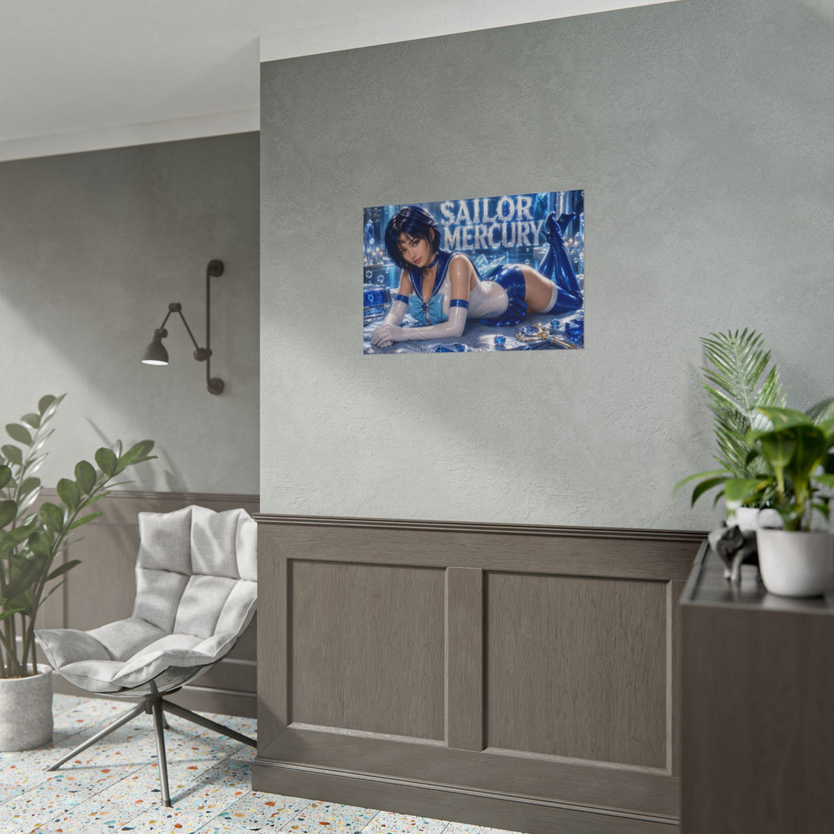 Anime Room Decor Sailor Mercury Sailor Moon Poster Wall Art Character Print