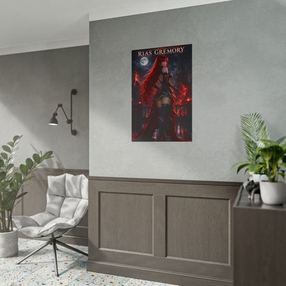High School DxD Rias Gremory Poster Anime Wall Art Print