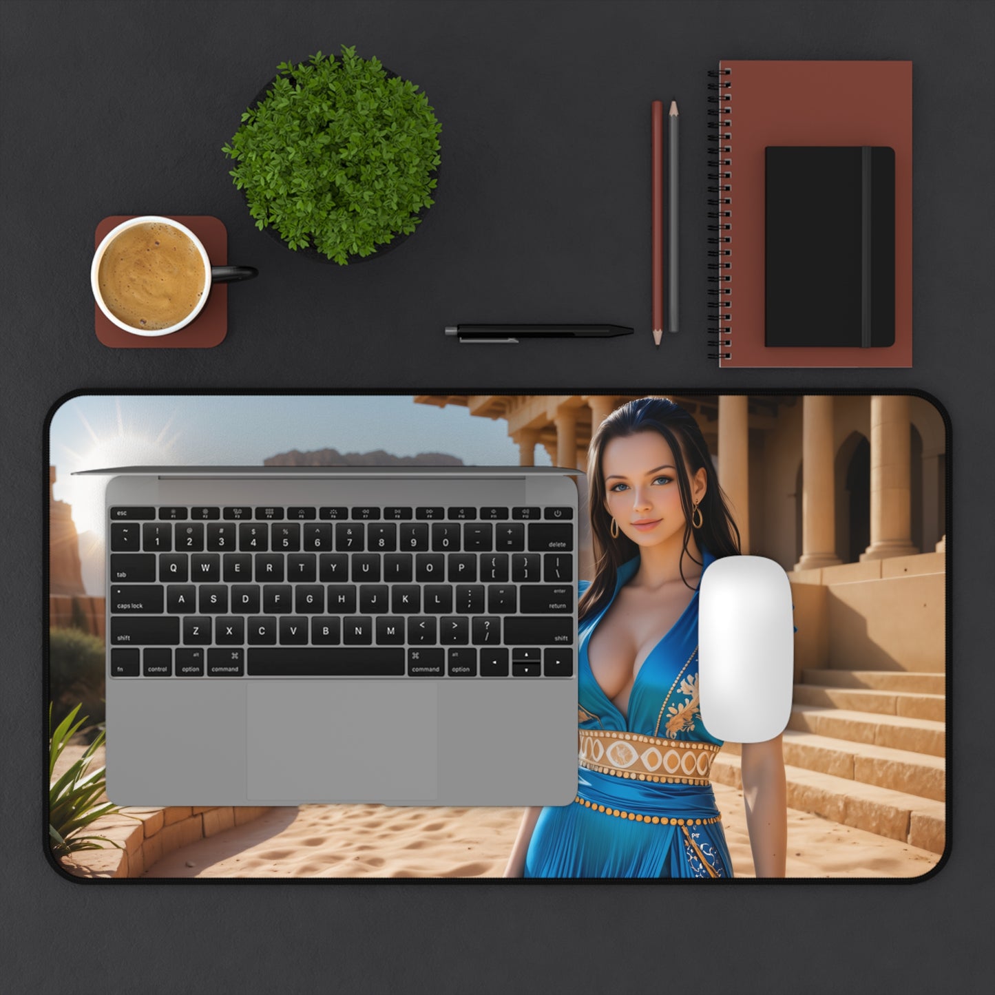 Килимок для столу Boa Hancock, килимок для миші для аніме-ігор, стильний настільний стіл у стилі піратської дівчини