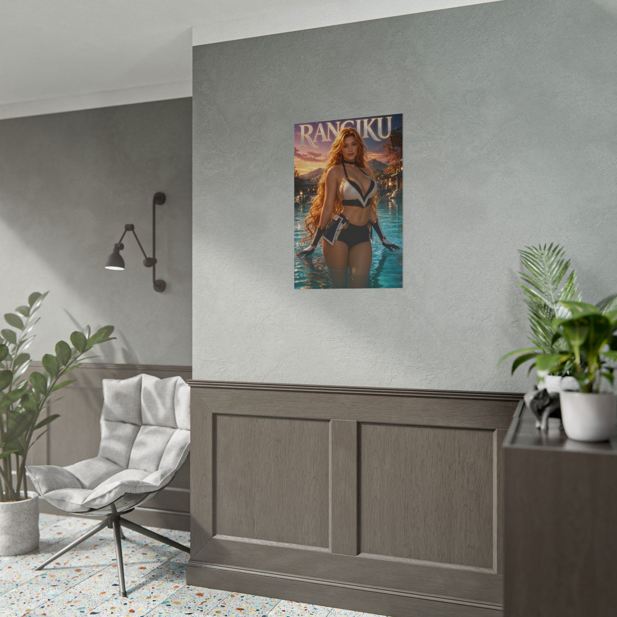 Rangiku Matsumoto Bleach Poster Anime Wall Art Manga Style Bedroom Room Decor