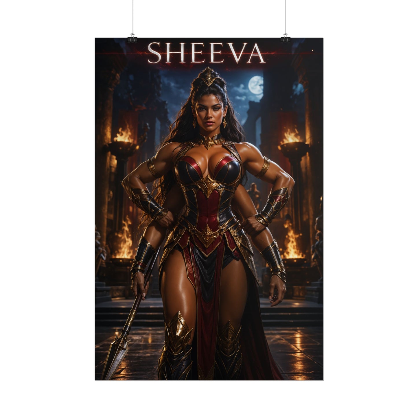 Sheeva MK Poster Mortal Kombat Gaming Wall Art Print Decor