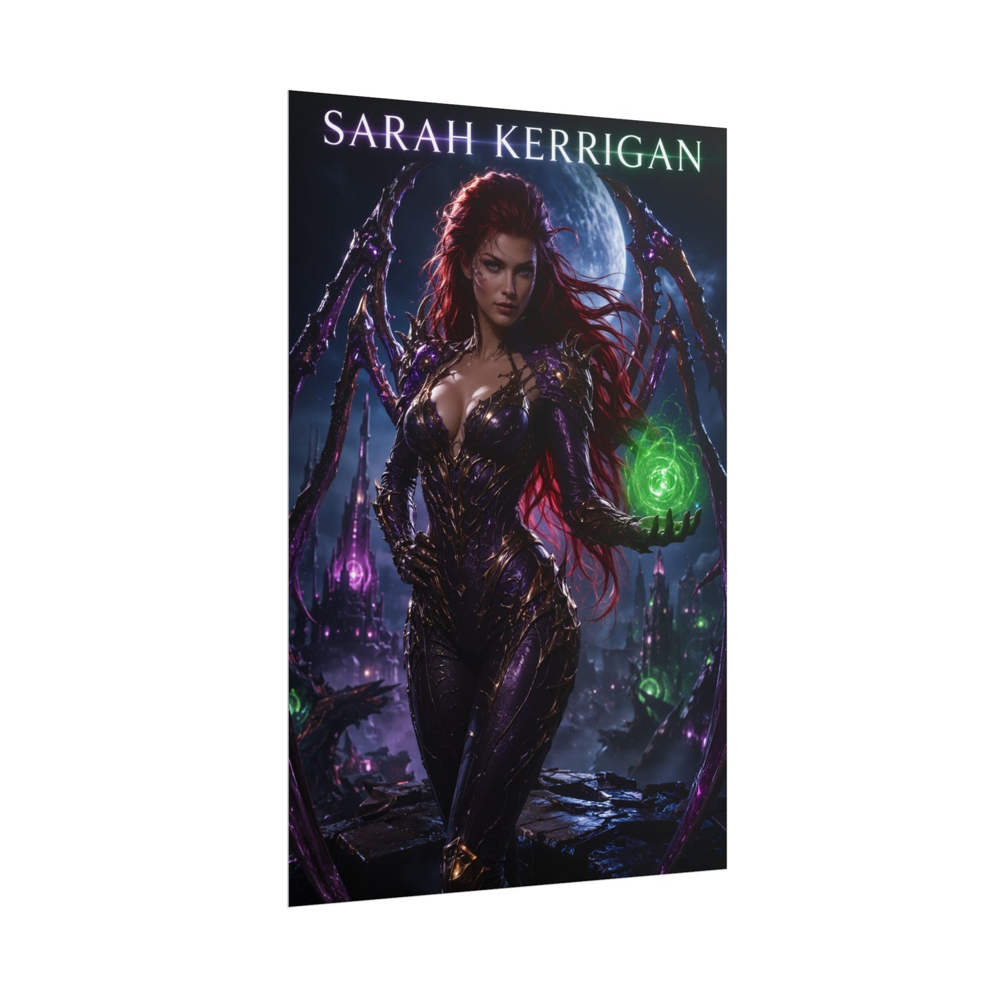 Sarah Kerrigan StarCraft Poster Blizzard Wall Art Print Decor