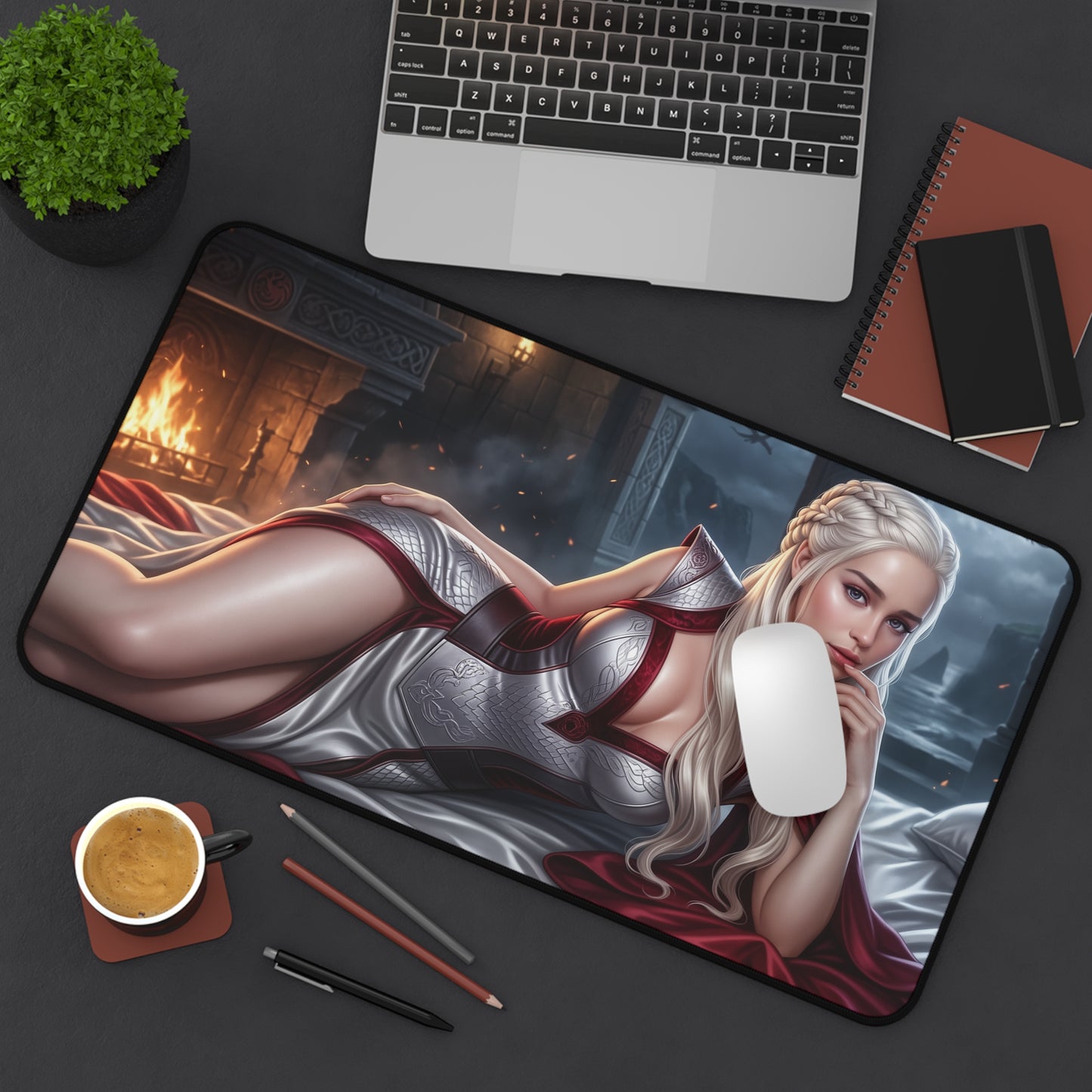 Game of Thrones Mouse Pad, Daenerys Desk Mat, Gamer Gift