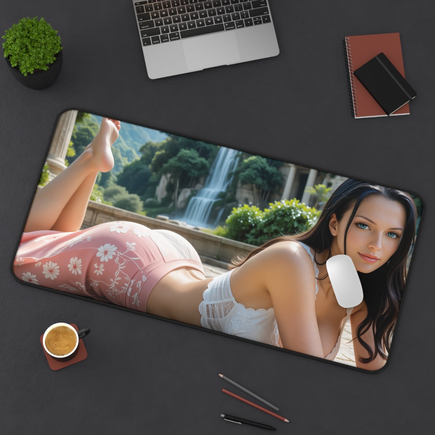 Gaming-Mauspad – Schreibtischunterlage Nico Robin, One Piece Anime-Mädchen, elegantes Schreibtisch-Setup