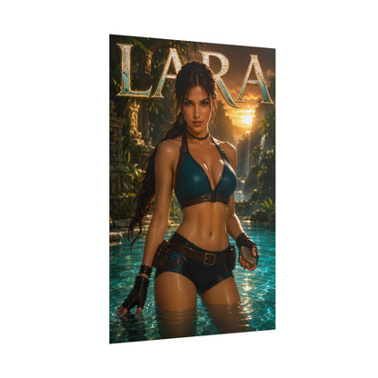 Gaming Wall Art Lara Croft Tomb Raider Poster Bedroom Game Room Decor Art Print